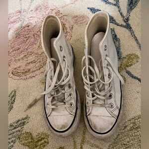 Converse leather platform